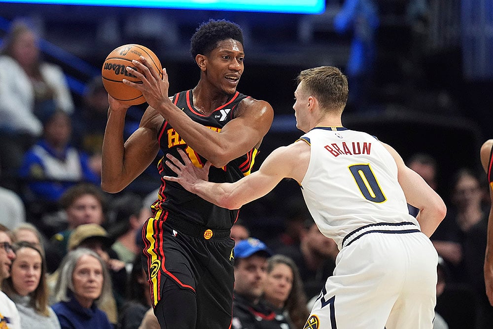 NBA basketball game Denver Nuggets vs Atlanta Hawks match photos: DeAndre Hunter