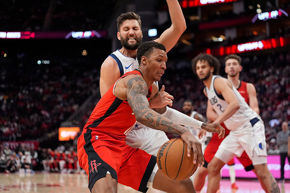 NBA basketball game Houston Rockets vs Dallas Mavericks match photos: Jabari Smith Jr