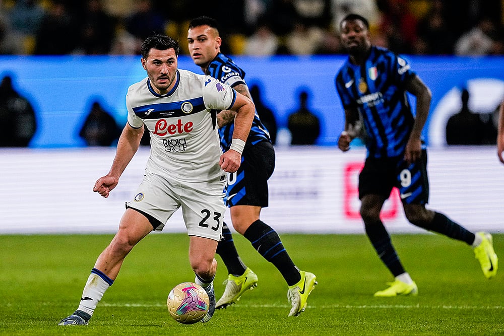 Saudi Italian Super Cup semifinal soccer match Inter Milan vs Atlanta pics: Sead Kolasinac