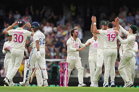 AUS vs IND 5th Test Day1: Australia celebrates the dismissal of India's Yashasvi Jaiswal