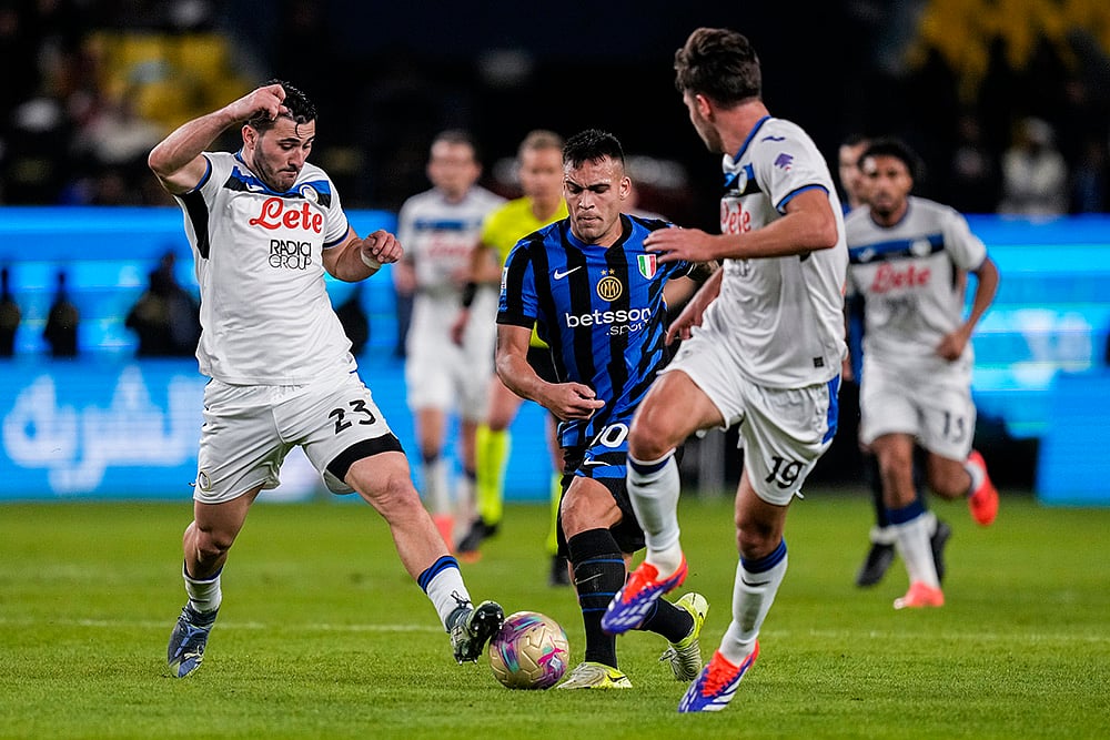 Saudi Italian Super Cup semifinal soccer match Inter Milan vs Atlanta pics: Lautaro Martinez