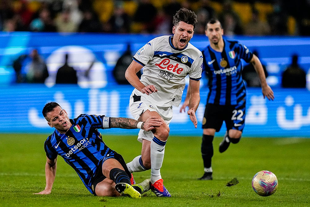 Saudi Italian Super Cup semifinal soccer match Inter Milan vs Atlanta pics: Berat Djimsiti