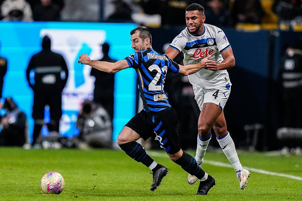 Saudi Italian Super Cup semifinal soccer match Inter Milan vs Atlanta pics: Henrikh Mkhitaryan