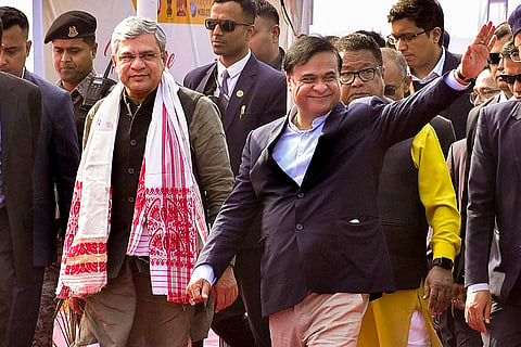 Ashwini Vaishnaw flags off 3 trains in Assam
