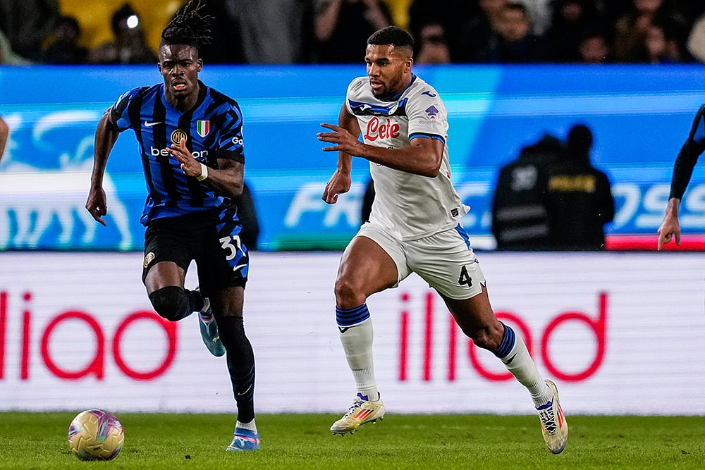Saudi Italian Super Cup semifinal soccer match Inter Milan vs Atlanta pics: Yann Bisseck