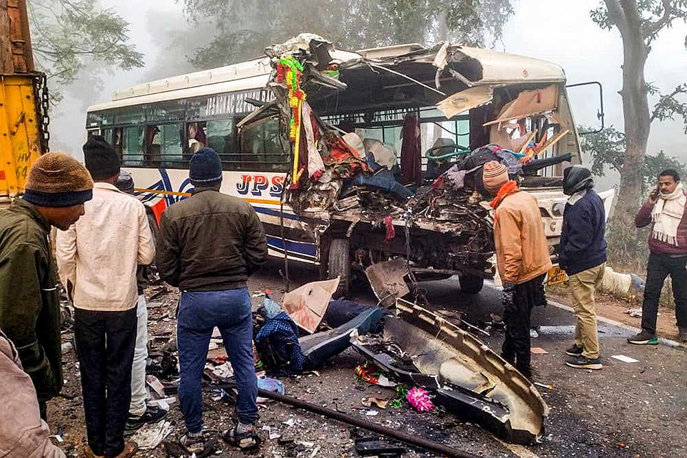 Road accident in Jharkhands Palamu