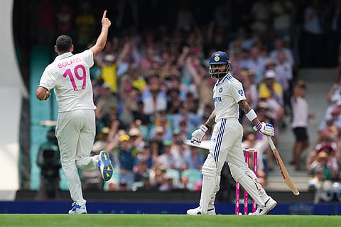 AUS vs IND 5th Test Day1: India's Virat Kohli reacts after he was dismissed by Australia's Scott Boland
