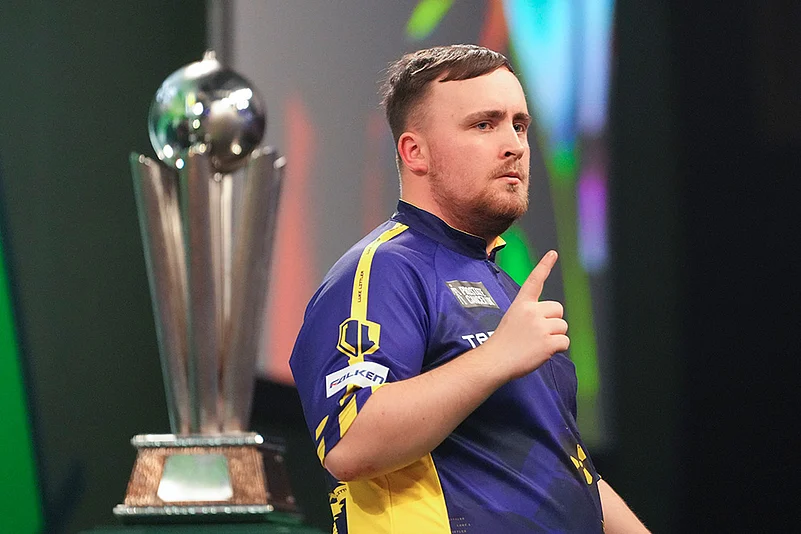 Luke Littler Britain World Darts Championship