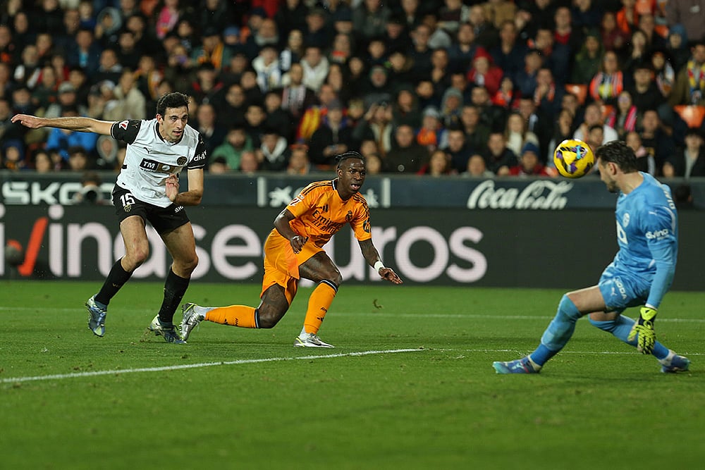Spanish La Liga Soccer Match: Real Madrid vs Valencia