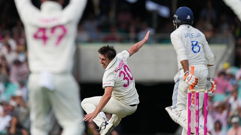 Pat Cummins second day of the fifth Test between India and Australia