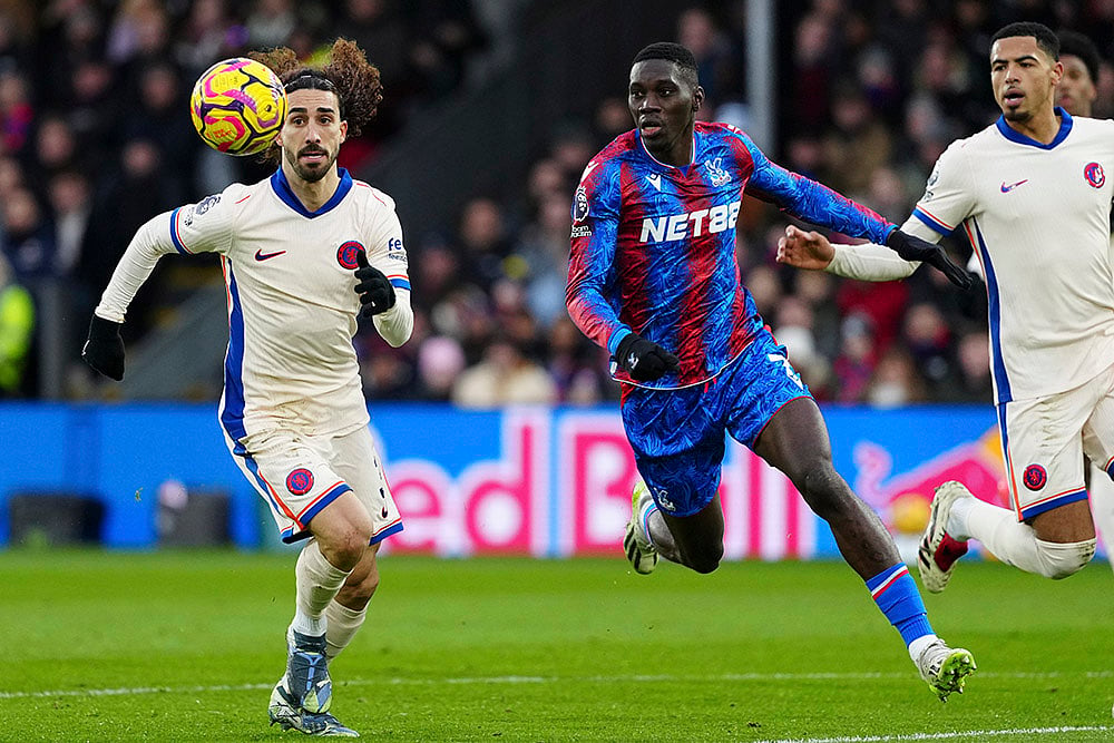 English Premier League soccer match Crystal Palace vs Chelsea photos: Marc Cucurella