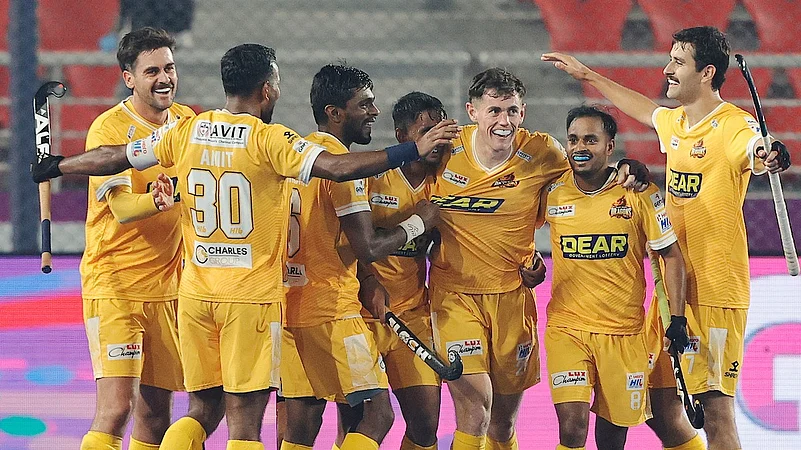 Tamil Nadu Dragons Hockey India League match against UP Rudras
