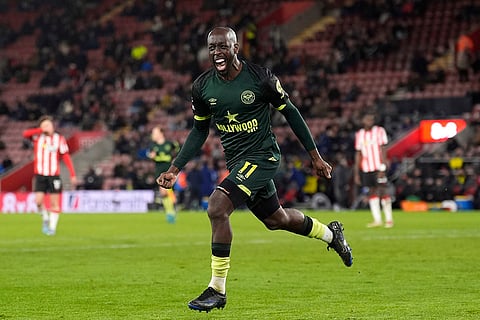 EPL 2024-25: Brentford's Yoane Wissa celebrates scoring their side's fifth goal
