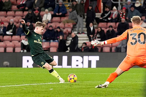 EPL 2024-25: Brentford's Keane Lewis-Potter scores their side's fourth goal 