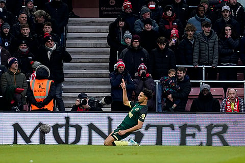 EPL 2024-25: Brentford's Kevin Schade celebrates scoring their side's first goal