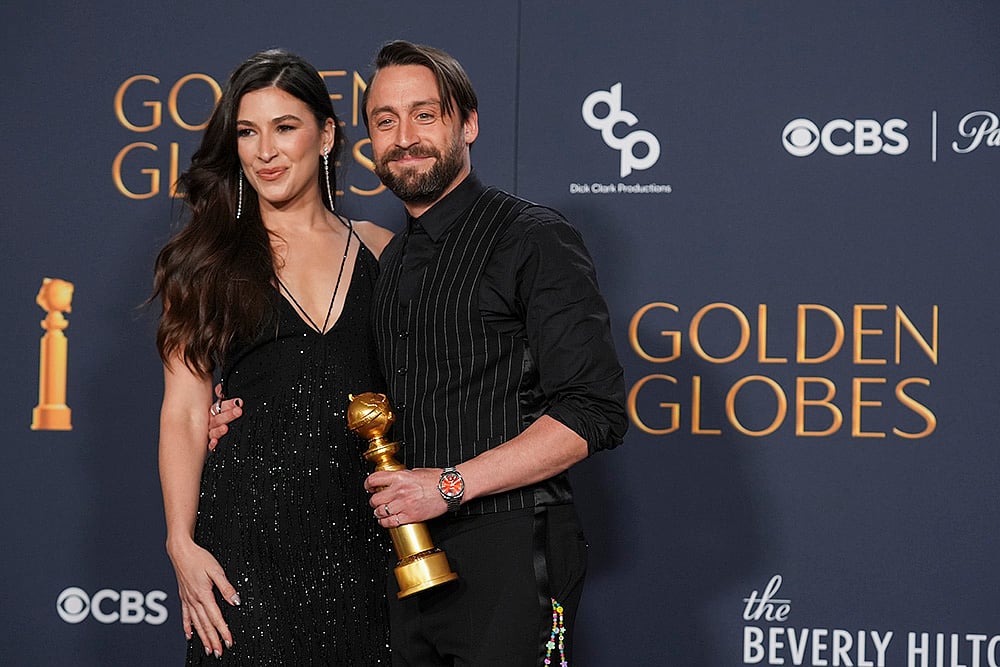 Golden Globes 2025 82nd Golden Globes Award pictures: Jazz Charton and Kieran Culkin