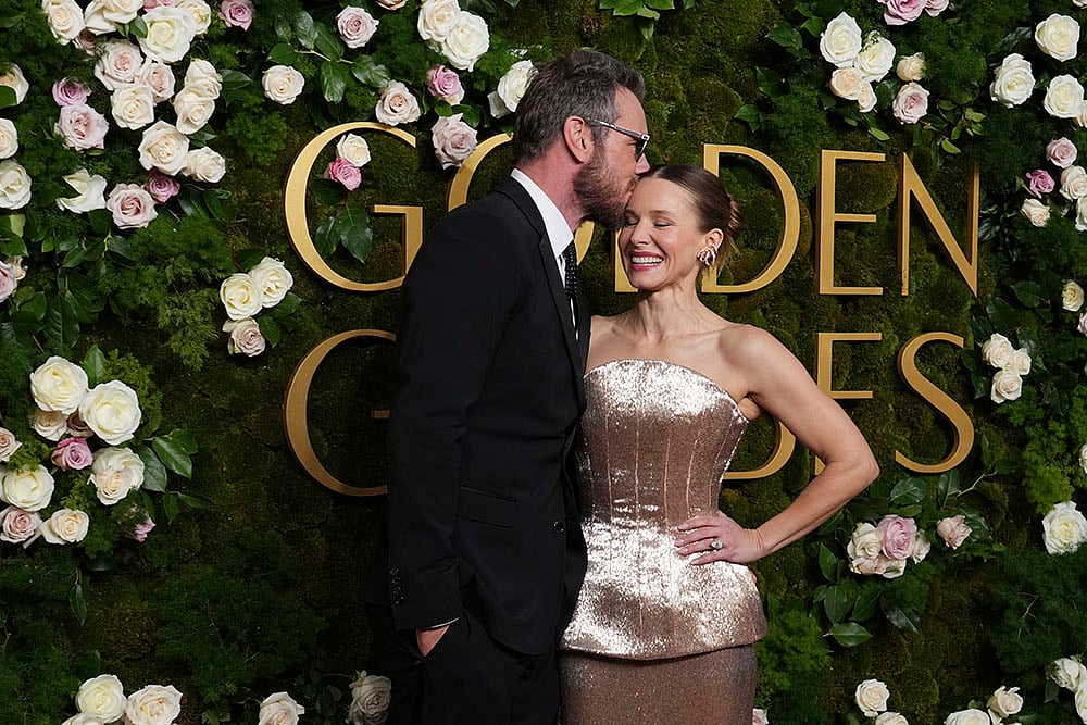 Golden Globes 2025 82nd Golden Globes Award pictures: Dax Shepard and Kristen Bell