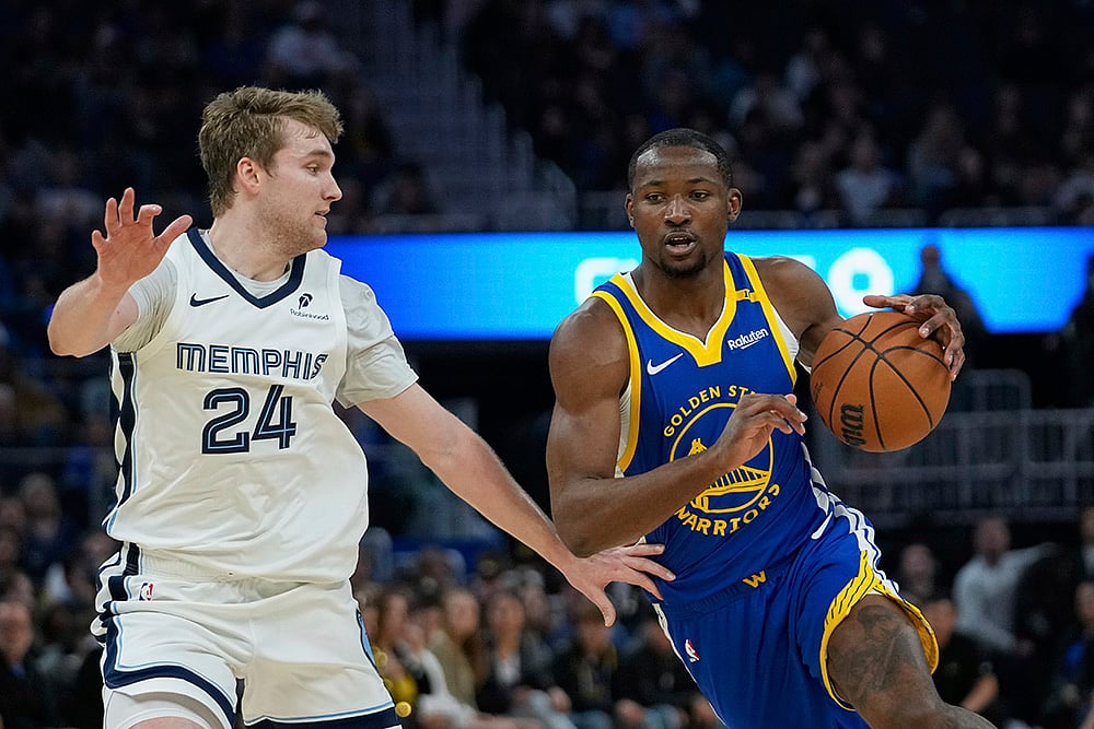 NBA Basketball Memphis Grizzlies vs Golden State Warriors pics: Jonathan Kuminga