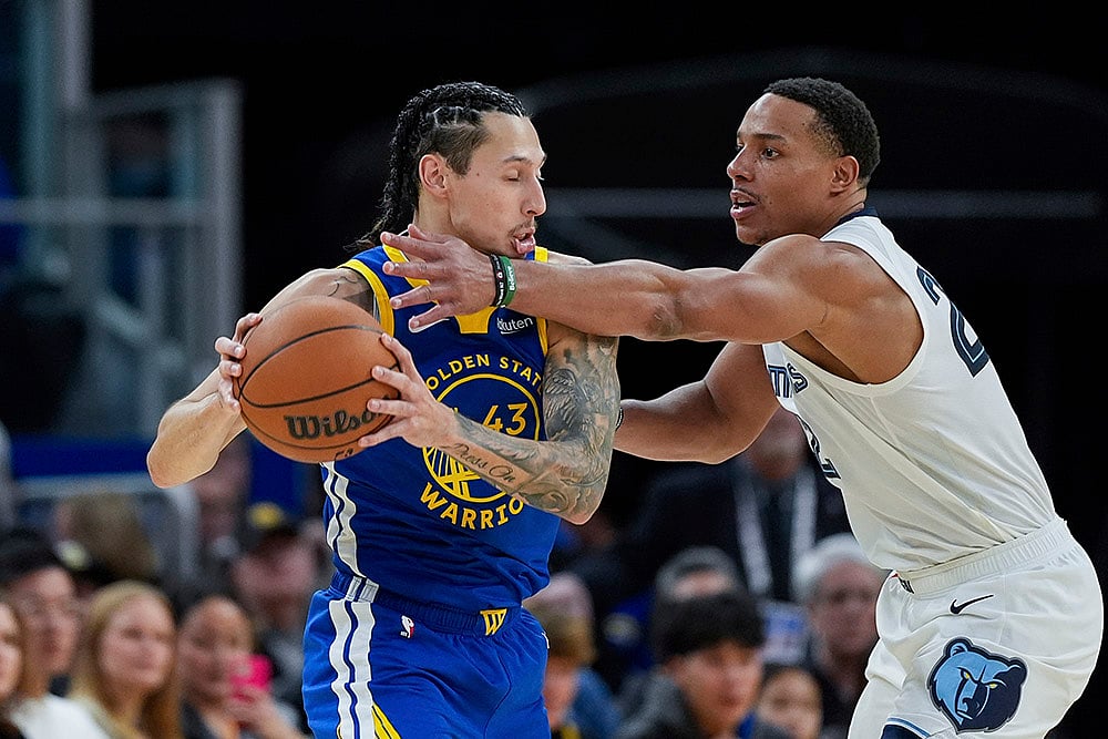 NBA Basketball Memphis Grizzlies vs Golden State Warriors pics: Lindy Waters III