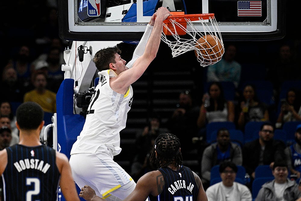 NBA Basketball Utah Jazz vs Orlando Magic pics: Kyle Filipowski