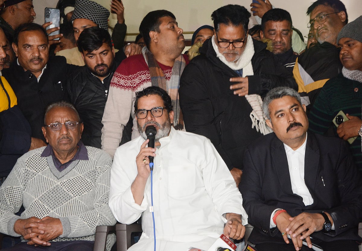 Bihar: Prashant Kishor convenes press conference in Patna after release from jail. - MANIS@/PTI