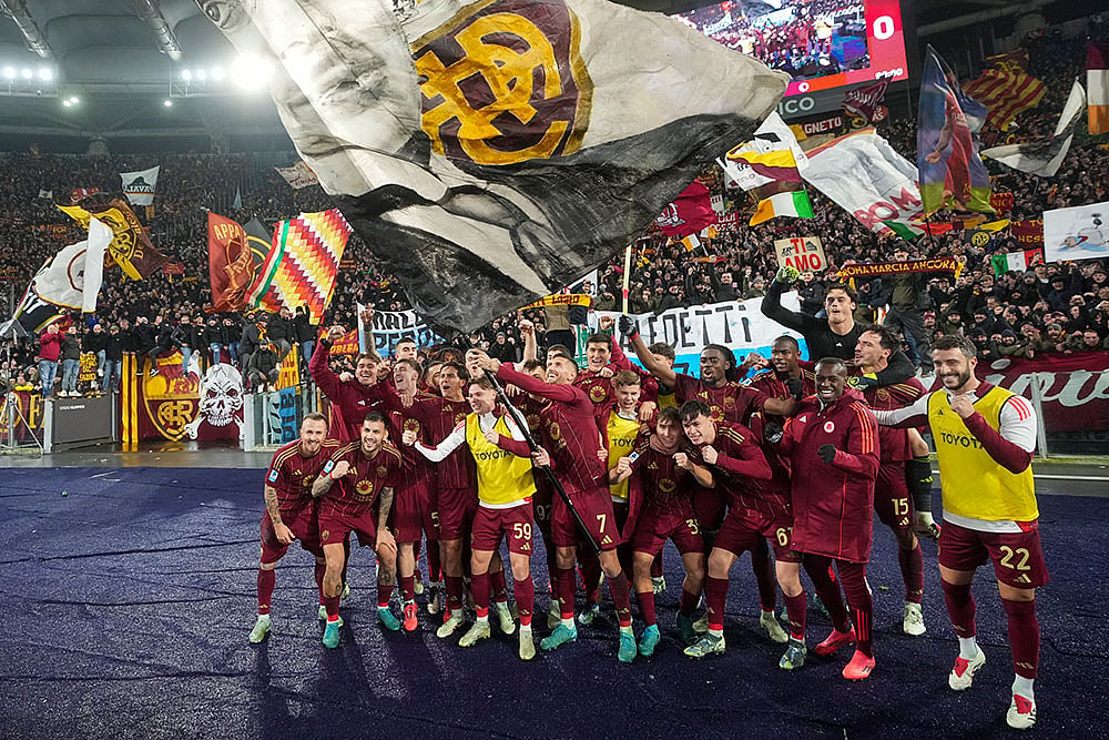 | Photo: AP/Alessandra Tarantino : AS Roma Vs SS Lazio