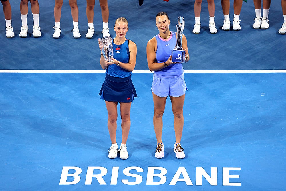 Australia Tennis Brisbane International 2025 Polina Kudermetova vs Aryna Sabalenka photo gallery: 2