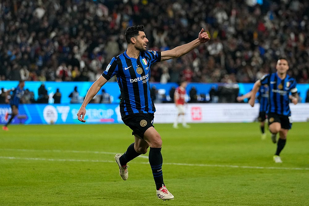 Saudi Italy Soccer Super Cup Final AC Milan vs Inter Milan match pics: Mehdi Taremi