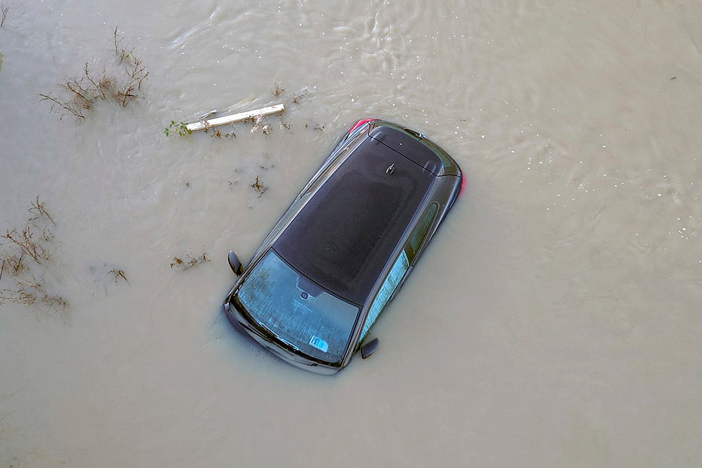 Britain Weather River Soar Floods at Barrow upon Soar photos_3