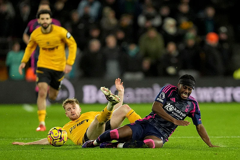 Premier League Soccer Nottingham Forest vs Wolverhampton Wanderers match pics: Tommy Doyle