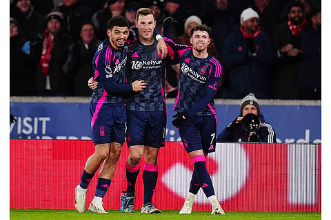 EPL 2024-25: Nottingham Forest's Chris Wood celebrates scoring their side's second goal 