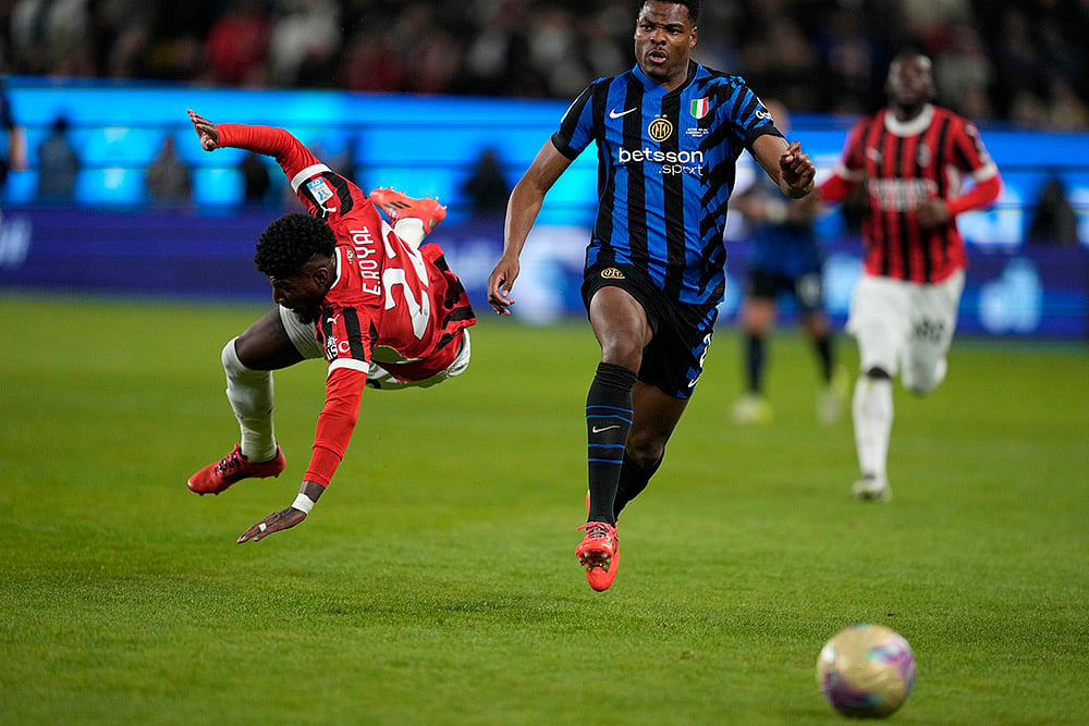 Saudi Italy Soccer Super Cup Final AC Milan vs Inter Milan match pics: 