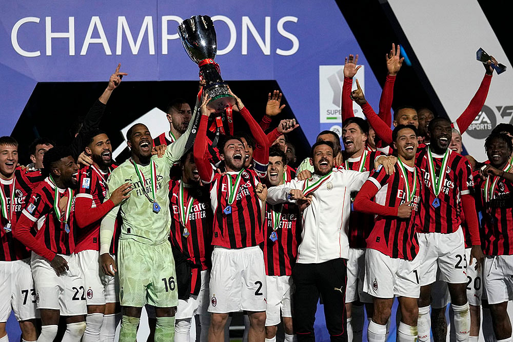 Saudi Italy Soccer Super Cup Final AC Milan vs Inter Milan match pics: 