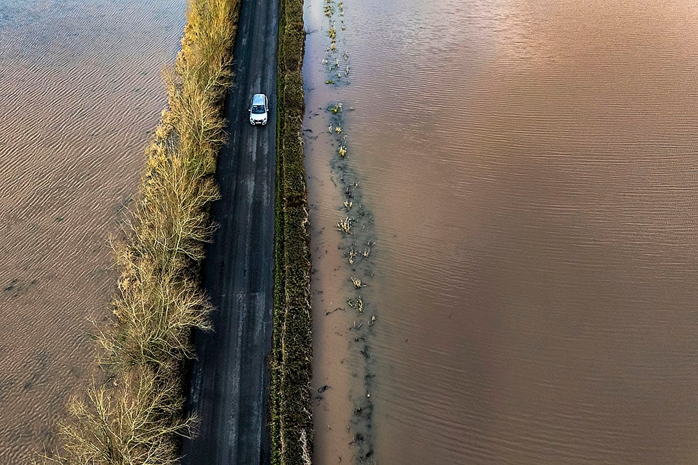 Britain Weather River Soar Floods at Barrow upon Soar photos_10