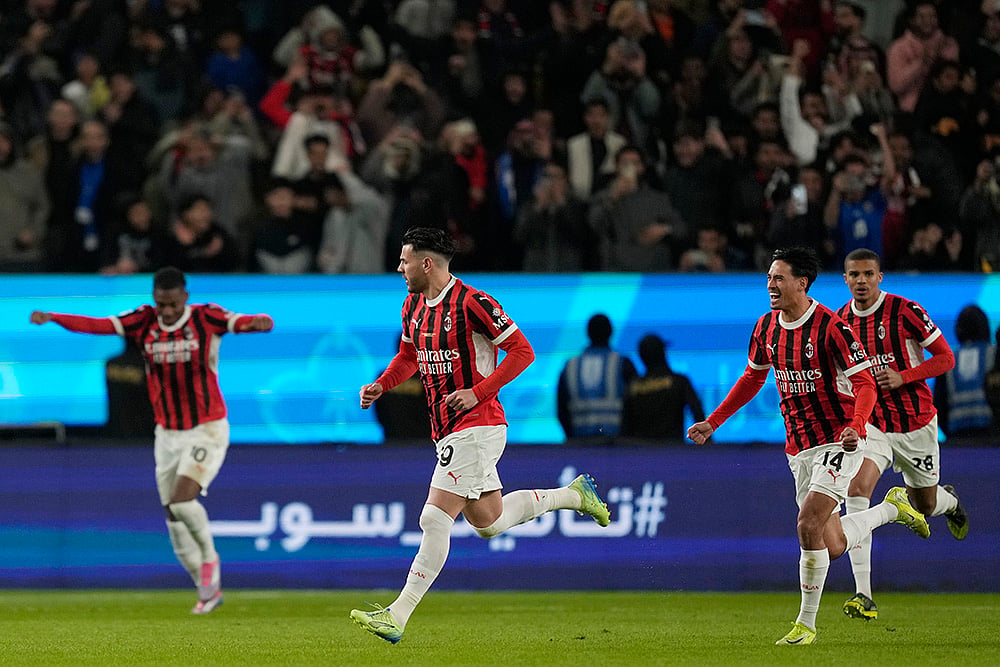 Saudi Italy Soccer Super Cup Final AC Milan vs Inter Milan match pics: Theo Hernandez