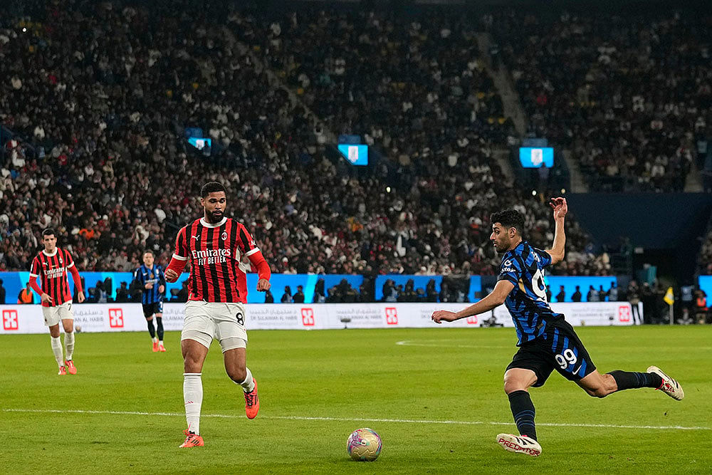 Saudi Italy Soccer Super Cup Final AC Milan vs Inter Milan match pics: Ruben Loftus-Cheek