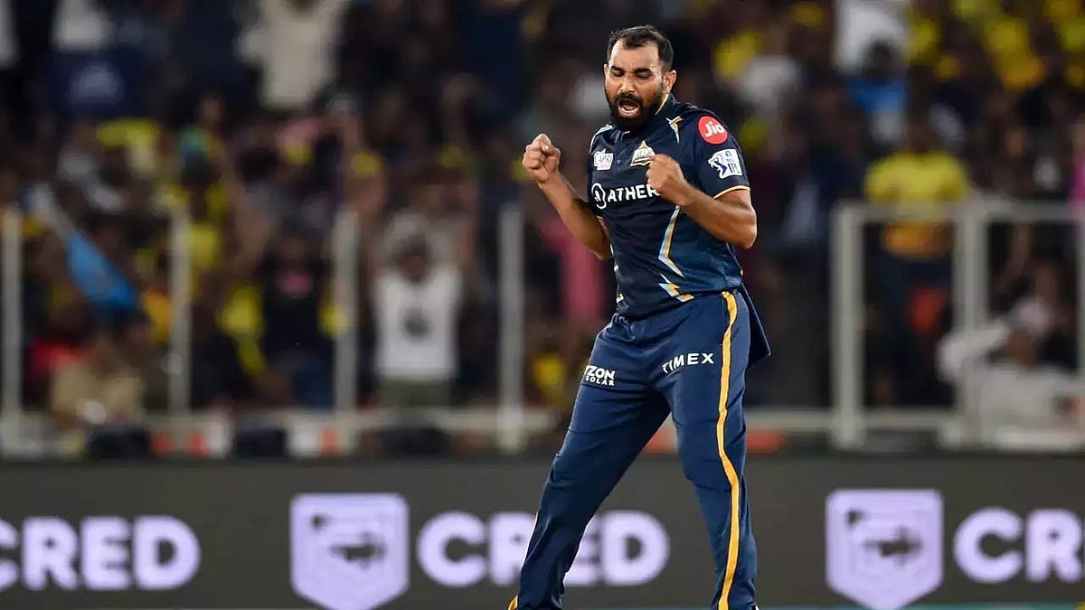 Photo: File : Mohammed Shami during the IPL 2023.