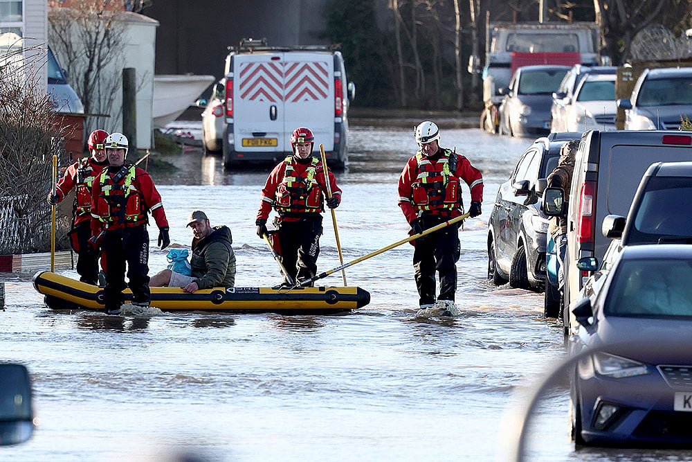 Britain Weather River Soar Floods at Barrow upon Soar photos_8