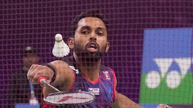 File/AP : Indian shuttler HS Prannoy.
