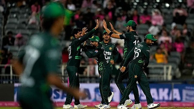 AP : File photo of the Pakistan cricket team.