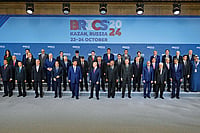 War And The New World Order | Photo: Getty Images : Big Stage: World leaders
at the 16th BRICS Summit in
Kazan, Russia in October 2024