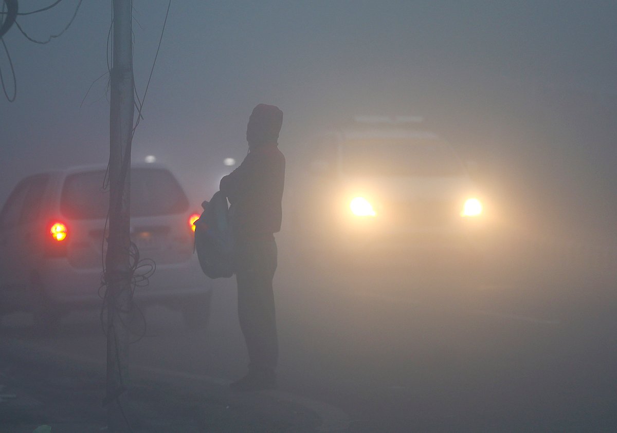 Winter fog in Jammu
