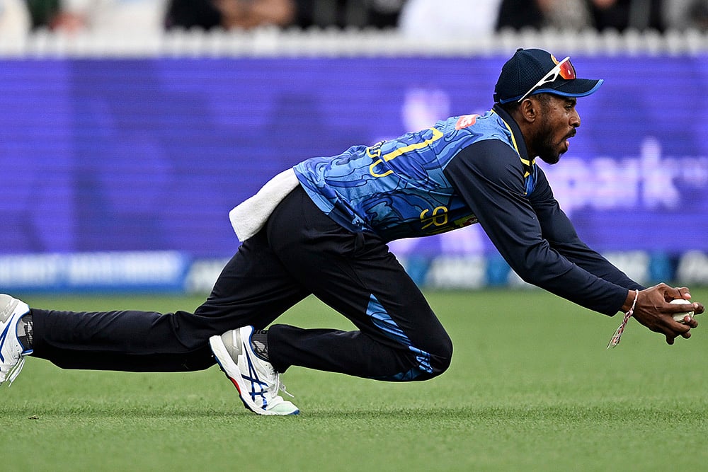 New Zealand Vs Sri Lanka Cricket NZ vs SL 2nd ODI at Hamilton photos: Kamindu Mendis