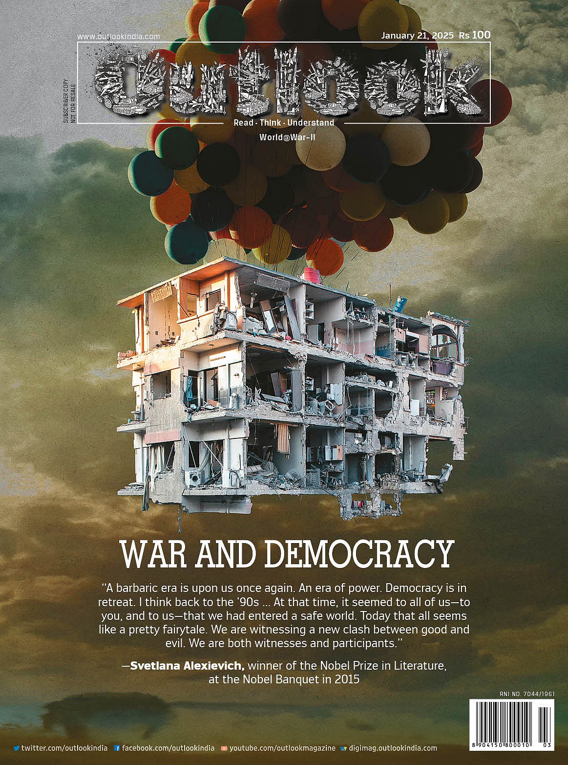 Outlook cover: War And Democracy