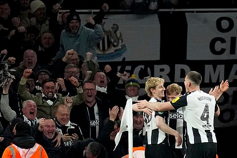 EFL Cup 2024-25: Newcastle's Anthony Gordon is congratulated after scoring his sides second goal