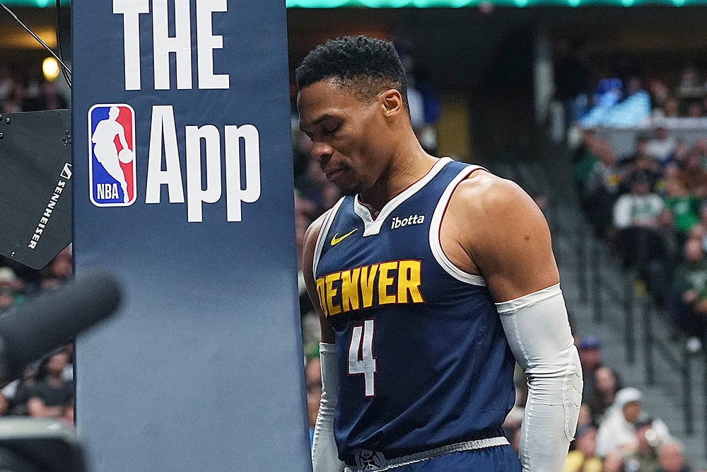 NBA Basketball game Boston Celtics vs Denver Nuggets photos: Russell Westbrook