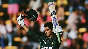 Photo: X | Pakistan Cricket : Pakistan batter Saim Ayub.