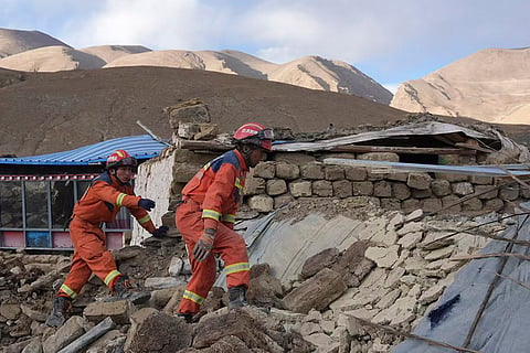 Search and rescue for survivors in China's Tibet Region