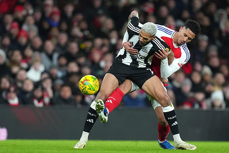 EFL Cup Semi final first-leg Arsenal Vs Newcastle United soccer match photos: Joelinton
