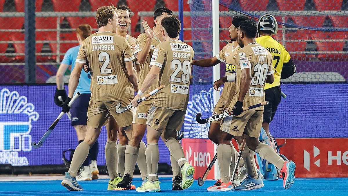 Tamil Nadu Dragons vs Team Gonasika Hockey India League.